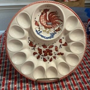 Vintage Deviled Egg Dish